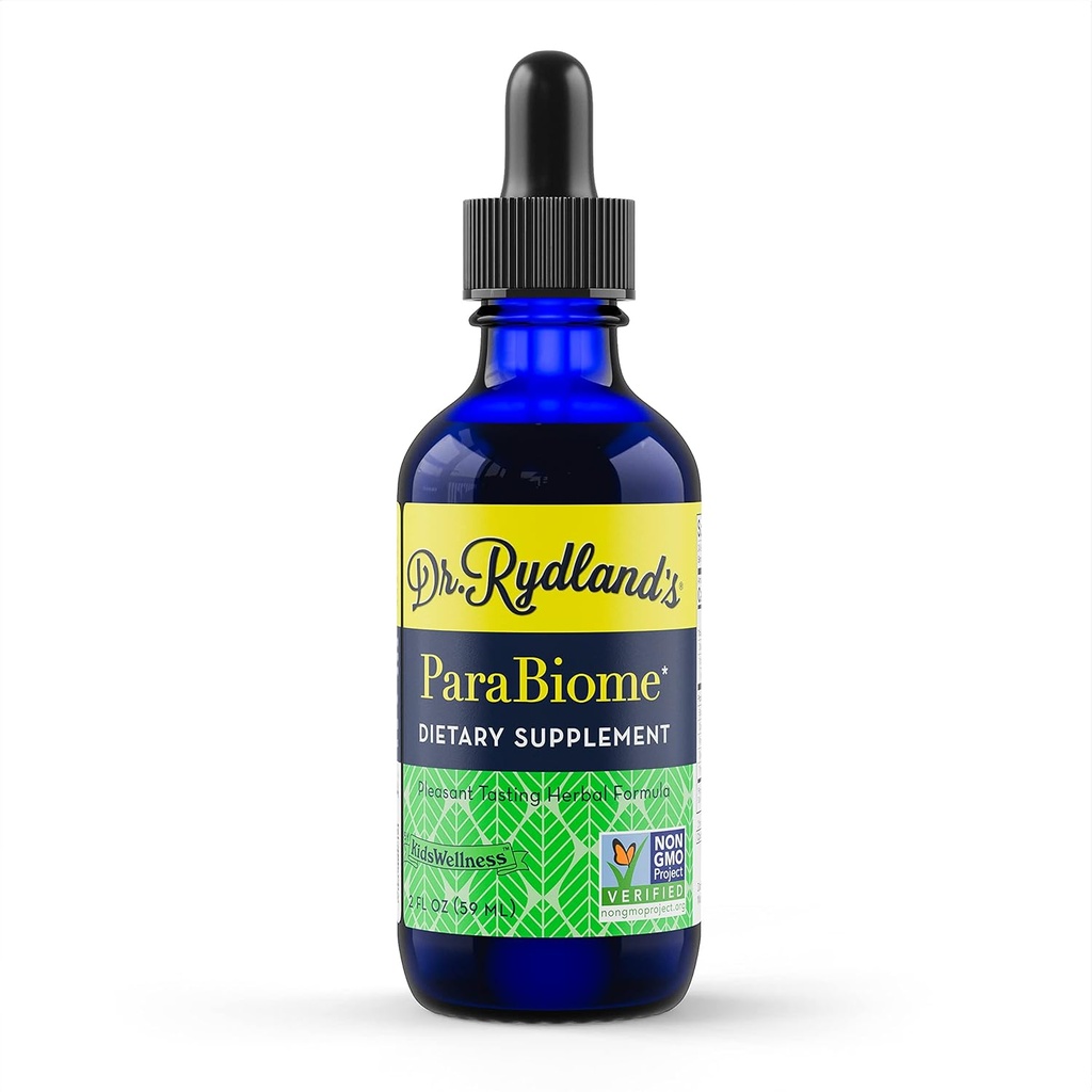 Dr. Rydlands Kräuterergänzung | Erstellt von KidsWellness, Effektiv auf Erwachsene & Kinder | ParaBiome Advanced Cleanse and Digestive Support | Made with Black Walnut, Clove, Wormwood | 2 Ounce Bottle