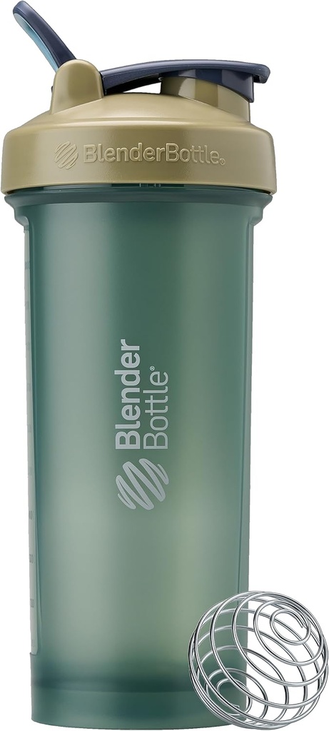 BlenderBottle Classic V2 Shaker Bottle Perfekt für Protein Shakes und Pre Workout, 4-Ounce, Full Color Tan