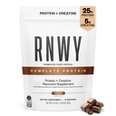 RNWY Complete Protein, 25g Yeast Protein + 5g Creatine Monohydrate, Vegan, Dairy-Free, Informed Sport Certified, Post-Workout Erholung für Endurance Athletes, Schokolade, 21 Servierungen