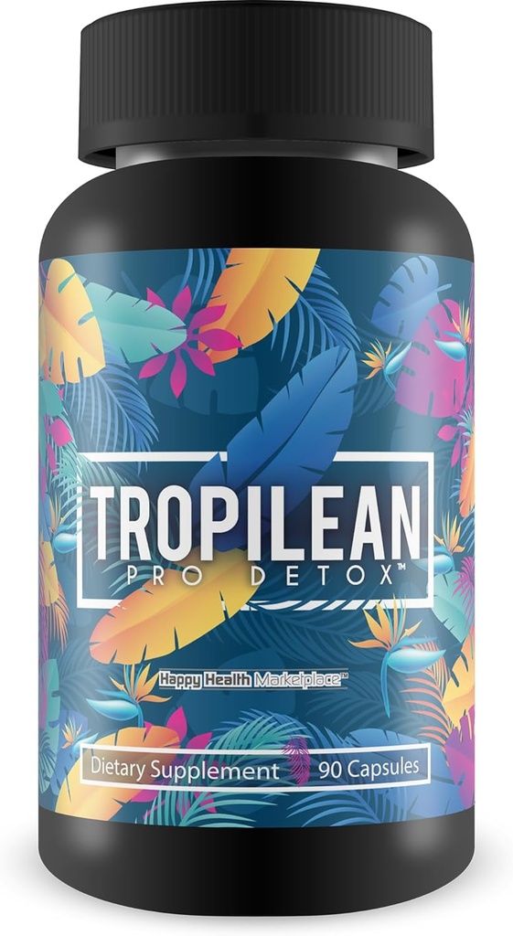 Tropilean Pro Detox - Full Body Detox - Hilfe Flush Toxins für allgemeine Gesundheit - Entgiftung Körperreiniger mit Vitamin C, Turmeric, CLA, & ACV - Förderung verbesserter Energie - natürliche Immununterstützung