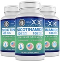 Genex Formeln Nicotinamid 500mg (3-Pack) Vitamin B3 Flush freie Niacin Kapseln für gesunde Haut - Niacinamid Ergänzung Pillen helfen Keratin und unterstützen Hautzellen Gesundheit & Energie (300 Kapseln)