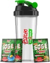 Psycho Pharma Edge of Insanity Pre Workout – Strongest High Stim Powder for Intense Pumps, Strength, Energy & Focus – 3 Sample Flavors + Free Shaker Cup (Jungle Juice, Blue Lemonade, Erdbeere)