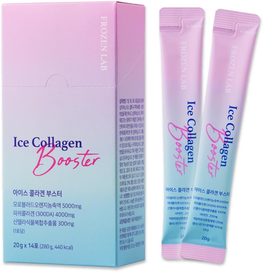 Liquid Multi Collagen Booster, 14 Sticks Korean Beauty - 300 DA Anti-Aging & Inner Beauty, Collagen 4000mg Elastine 100mg & Hyaluronsäure 120g - Low Molecular Collagen Stick Supplement (Single)