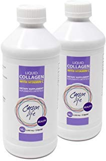 Carson Life Liquid Collagen mit Vitamin C - Anti Aging, Haarhaut und Nägel - Immununterstützung - Rejuvenate Haut - Made in the USA- 2-Pack
