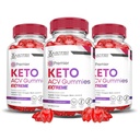 Justified Laboratories (3 Pack Premier Keto ACV Gummies Advanced Weight Loss Extreme 2000MG Premier Formuliert mit Granatapfelsaft Pulver B12 Vegan Non GMO 180 Gummys