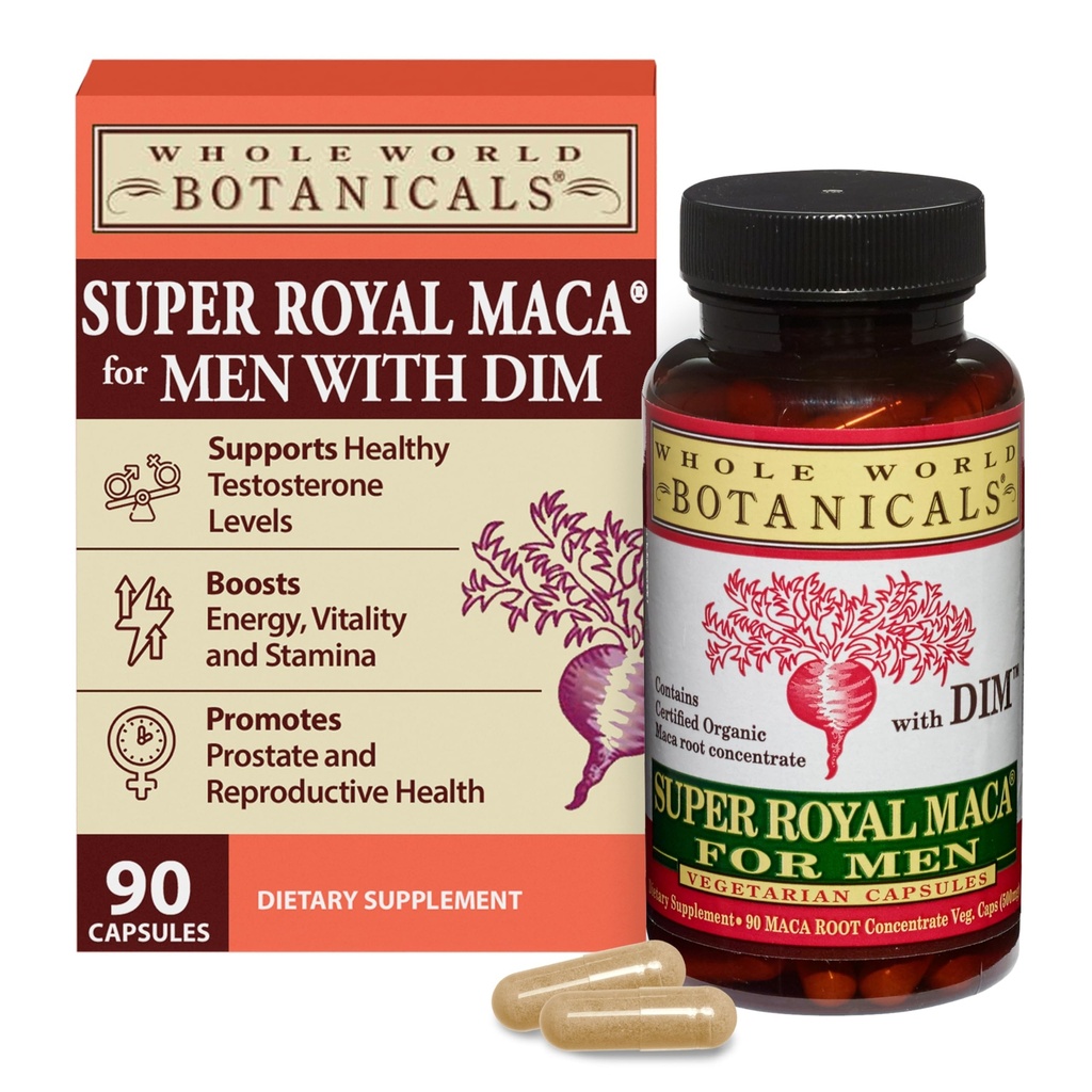 Whole World BOTANICALS Super Royal Maca Men, 90 CT