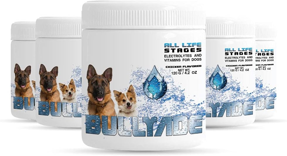 Natural Dog Supplement mit 18 Vitaminen, Mineralien und Elektrolyten. Mischt sich mit Wasser oder Essen. (Hähnchen 5 Pack)