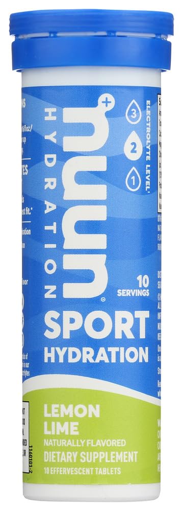 Nuun Active: Lemon+Lime Electrolyte Enhanced Drink Tablets (6-Pack mit 10 Tabletten)6