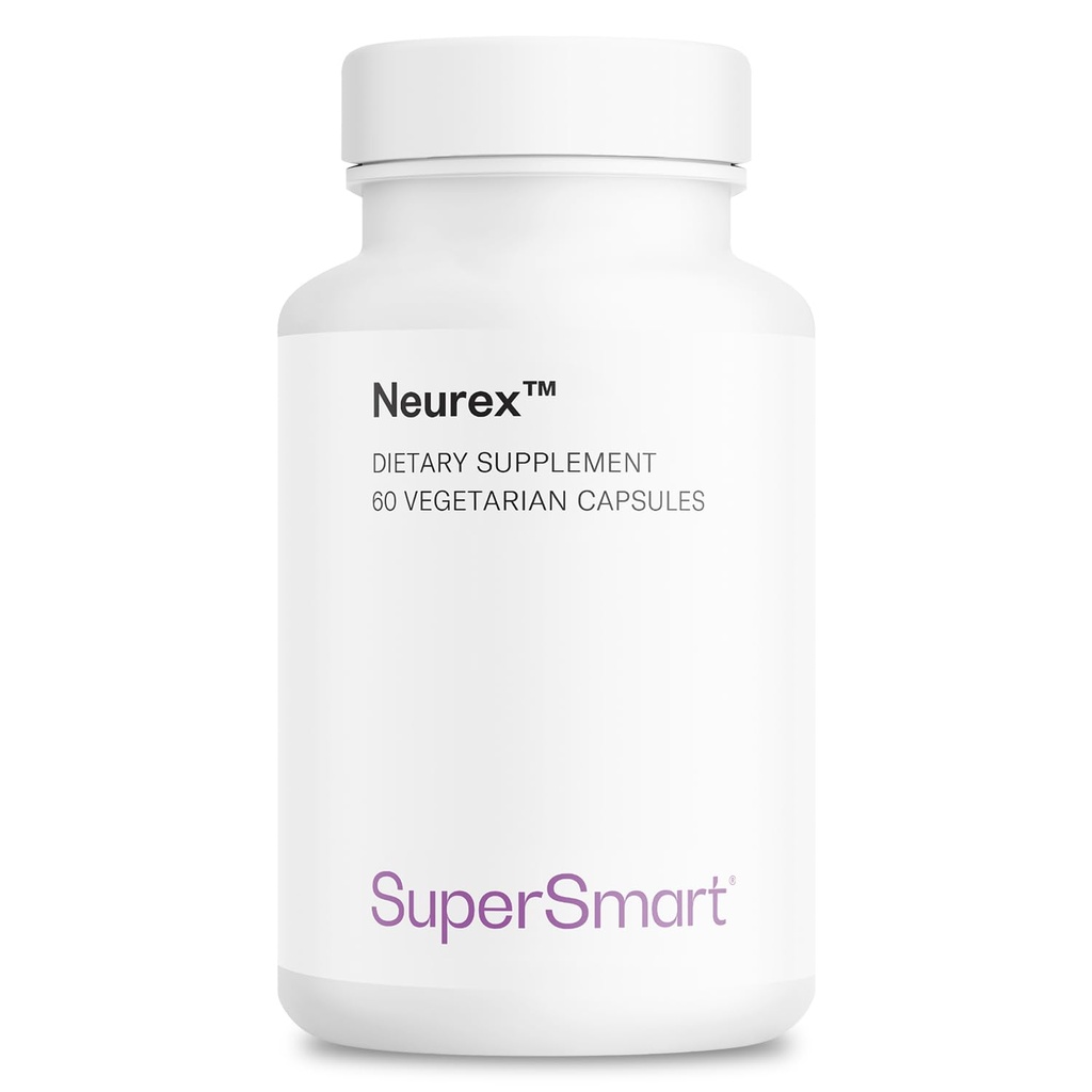 Supersmart Neurex (erweiterte Formel) - High Potency Brain Supplement - mit Ginkgo Biloba, Bacopa Monnieri, GPC, Huperzine A | Non-GMO & Gluten Free - 60 vegetarische Kapseln