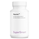 Supersmart Neurex (erweiterte Formel) - High Potency Brain Supplement - mit Ginkgo Biloba, Bacopa Monnieri, GPC, Huperzine A | Non-GMO & Gluten Free - 60 vegetarische Kapseln