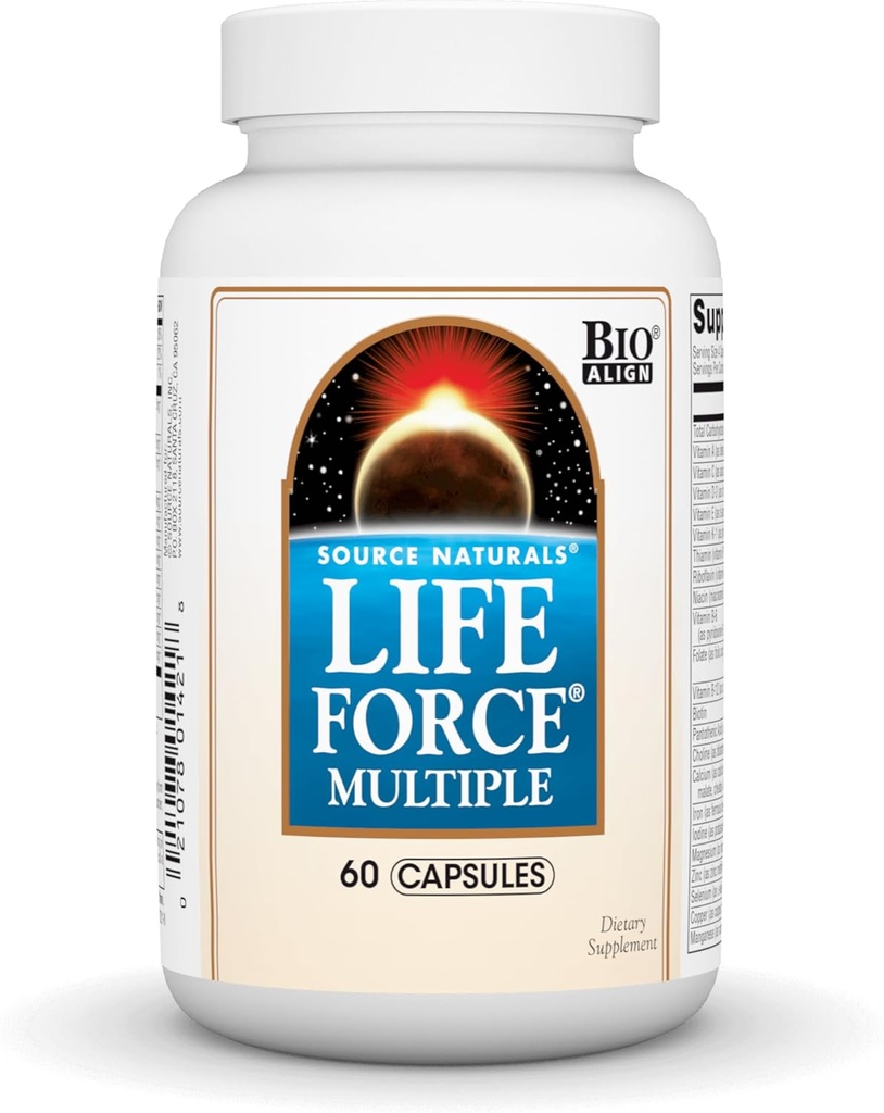 Quelle Naturals Life Force Multiple Daily Multivitamin High Potency Essential Vitamins, Mineralien, Antioxidantien & Nährstoffe - Energie & Immune Boost* - 60 Kapseln