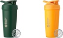 BlenderBottle 24-Ounce Edelstahl Shaker Cup Bundle mit Draht Whisk - Forest und Mango