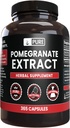 Pure Original Zutaten Granatapfelextrakt keine Magnesium- oder Reisfüller, Immer rein, Lab Verifiziert (365 Kapseln)