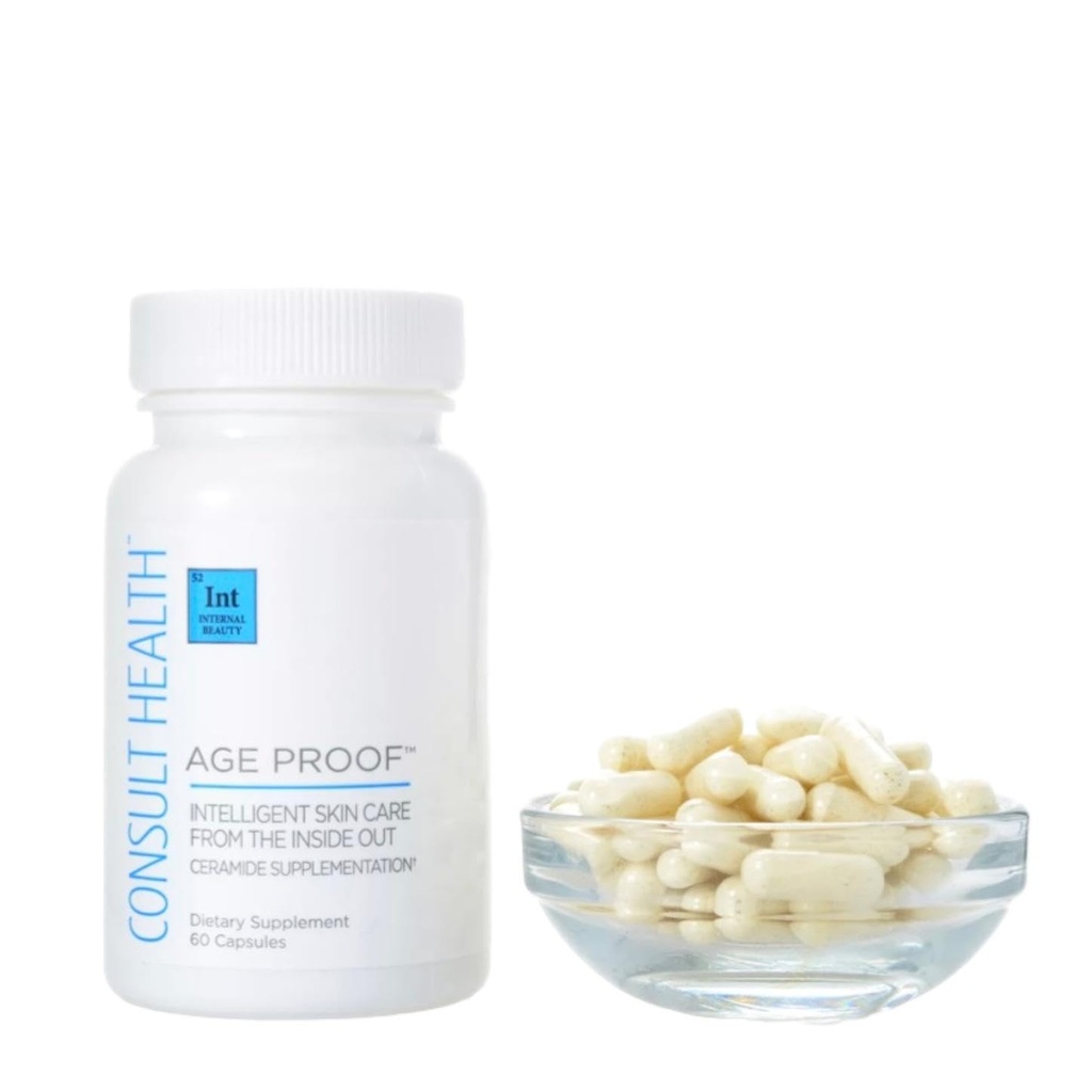 Consult Health Age Proof Ceramide Nahrungsergänzung - Hyaluronsäure für Hydrat und Plump Haut - Kapseln 60 Zähler (Pack von 1)