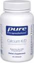 Reine Kapseln Kalzium K/D | Beilage für Knochenstärke, Immunsystem, Colon und Herz-Kreislauf-Gesundheit* | 60 Kapseln