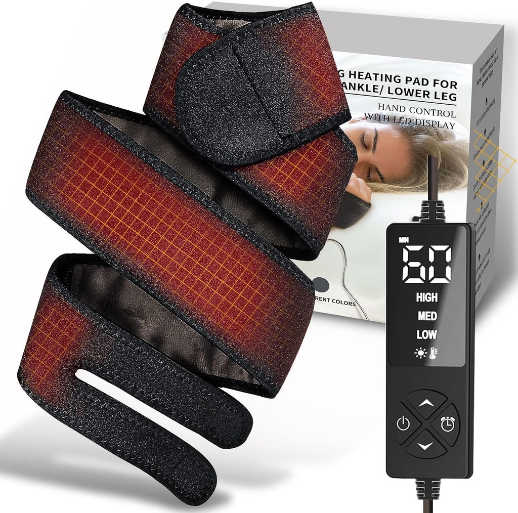 Long Small Heizkissen für Handgelenk Arm Elbow Pain Relief, Heated Wrap für Golfers Tennis Elbow, Cubital Carpal Tunnel, Kniegelenk Arthritis Beine Knöchel Plantar Fasciitis, Achilles Tendonitis