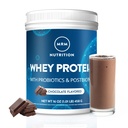 MRM Nutrition Whey Protein | Chocolate Flavored |18g Protein | mit 2 Billion probiotics + Verdauungsenzyme + BCAAs | Hohe Absorption + Verdauung | Hormon + Antibiotika Kostenlose | 17 Servierungen