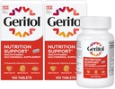 Geritol, Multivitamin-Ergänzung, Enthält B-Vitamine, Antioxidantien, Vitamine C, E & D und Eisen, 26 essentielle Vitamine und Mineralstoffe, Glutenfrei, Non-GMO, keine künstlichen Süßungsmittel, 100 Tabletten - 2ct