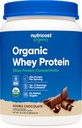 Nutricost Organic Whey Protein Konzentrat, Double Chocolate Flavored, (1LB) - Glutenfrei, Non-GMO