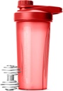 Mr. Pen- Shaker Bottle für Proteinmischungen, 28 Unzen, Rot mit Twist Cap und Wire Whisk Ball, Mixer Cup für Shakes