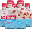 SlimFast Meal Ersatz Shake, Original Erdbeeren & Cream, 10g Ready to Drink Protein for Weight Loss, 11 Fl. Oz Bottle, 4 Count (Pack of 3) (Packaging May Vary)