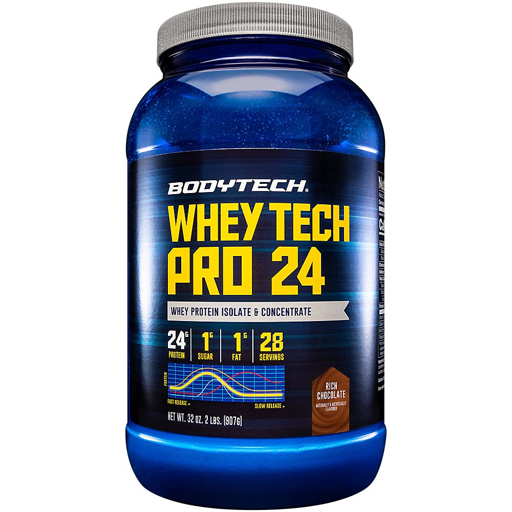 BODYTECH Whey Tech Pro24 Pulver Rich Chocolate (2 lbs/ 28 Servierungen)