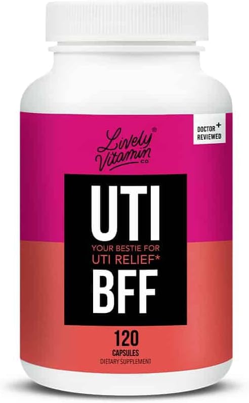 LIVELY VITAMIN CO. UTBye - Blase und Prostata Gesundheit - Infektionen - Urinary Tract - UTI - Cranberry Extract - Holy Basil - Green Tea - Parsley - D-Mannose - für Männer und Frauen - 90 Kapseln