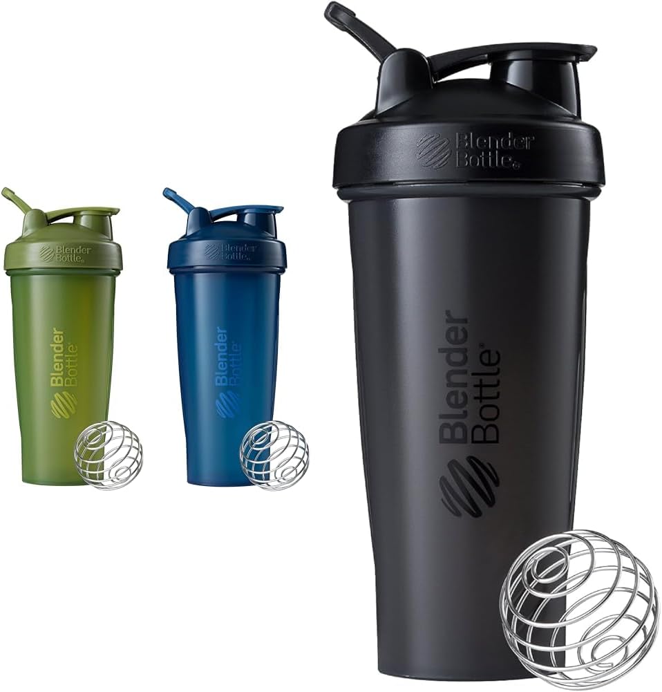 BlenderBottle 2-Pack 28-Ounce und 20-Ounce Shaker Flaschen mit BlenderBall Wire Whisk