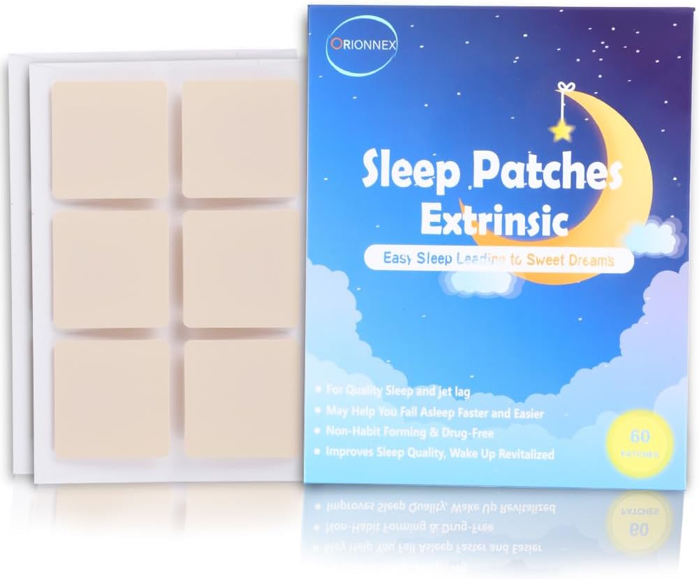 Deep Sleep Patches Extra Strength, 60 Pack aufgerüstet Alle natürlichen Aufkleber, für Yoga Entspannung Meditation, einfach zu bedienen Last All Night