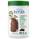 Einfach tera's Organic Whey Protein Powder - Grass Fed Whey Protein Pulver ohne künstliche Süßungsmittel, Clean, Non-GMO, Gluten-Free - Dark Chocolate, 12 Oz