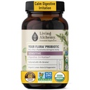 Gut Health Supplements - Ihre Flora Probiotic Sensitive mit gefruchteten Soja, Zitronenbalsam, Peppermint, & Prebiotics - Cleanse Detox für Herren & Frauen - Vegan, Non-GMO - Living Alchemy, 60 Pcs