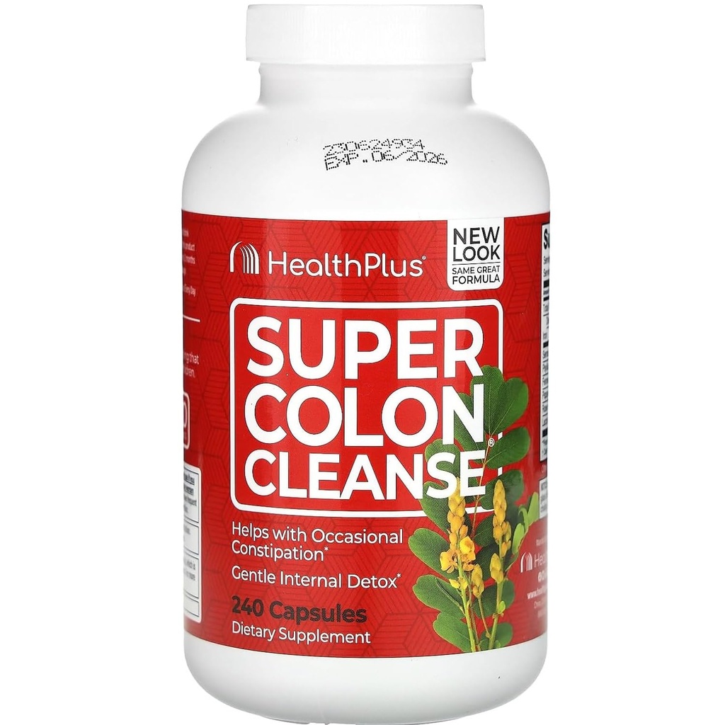 Health Plus Super Colon Cleanse: 10-Day Cleanse -Detox | 18 Cleanses, 720 Kapseln, Paket kann variieren
