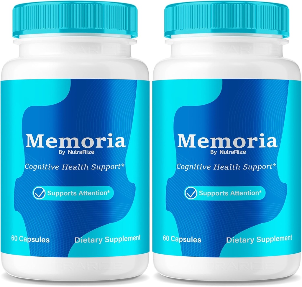 NutraRize (2 Pack) Memoria Kapseln, Premium Alle natürlichen Ergänzungen zu unterstützen Gesundheit & Wellness, offizielle Formel zu erhöhen Gedächtnis und Fokus, Capsulas Bewertungen (120 Kapseln)