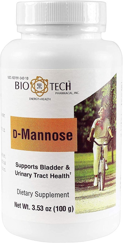 Bio-Tech Pharmacal D-Mannose, unterstützt Blasen und Urinary Tract Health (Powder - 100g)