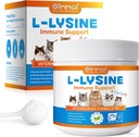 L-Lysin-Pulver für Katzen, 120g Lysin-Pulver unterstützt Katzen Immunsystem, Atmungsaktive Gesundheit & Visuelle Funktion – Lysin-Pulver verbessern Katzenaugenentladung, Haustiere Gesundheitsversorgung, Lachsspülung - 4.23oz