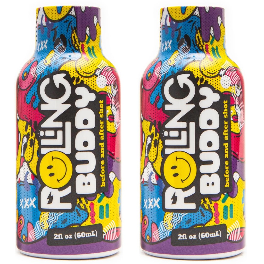 Pre and Post Rave Recovery Shot - Rave Safe, No 5HTP, Jaw Clench Relief, essentielle Vitamine für Gehirn & Körperschutz vor und nach Rave Antioxidant Shot 2-Pack (1)