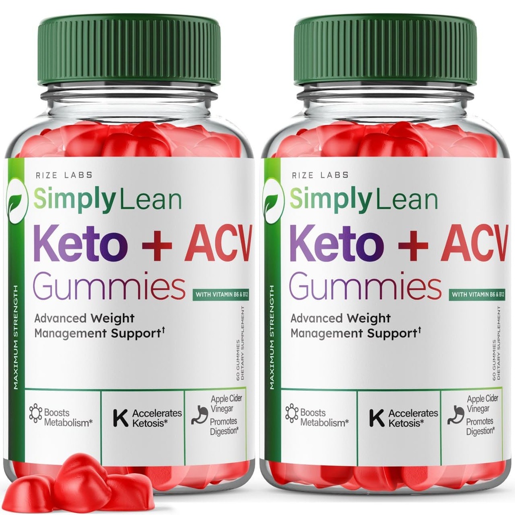 rize labs (Pack von 2 einfachLean Keto + ACV Gummis für erweiterte Gewichtsverlust, einfache Ergänzung für maximale Stärke Gomitas, Advanced Formula Review (120 Gummis)
