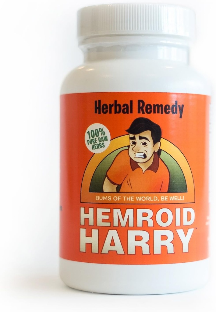 Hemroid Harry's Kräuterheilkunde, 30 Tage (240 Zähler) - Natürliche Behandlung, Pillen