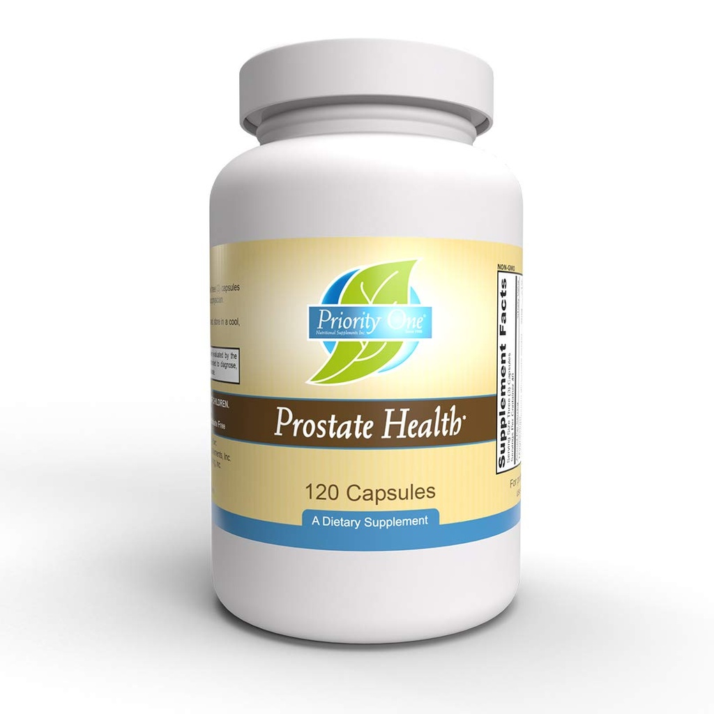 Priority One Vitamins Prostata Gesundheit 120 Kapseln - Unterstützung einer gesunden Prostata bei der Aufrechterhaltung von männlichen Hormonen innerhalb der normalen Range mit dem zusätzlichen Nutzen von Prostata ganze Gland.*