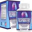 Respiratory Health Supplement 10-in-1 Blend | 2-Month Bulk Supply | Atmungsunterstützung Ergänzungen, Vitamine & Kräuter | Atmungsaktives System Ernährungsunterstützung für starke Lunge | 60 Kapseln