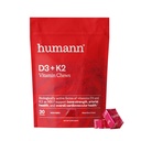 Humann Vitamin D3 Chews - Hohe Potenz Vitamin D 5000iu (125mcg) hilft gesunde Stimmung, Immunität, Atmungsaktive Gesundheit & Knochen Gesundheit, gemischte Berry Flavor, 30-Count