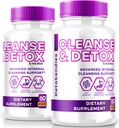 (2 Pack) Ketokandies Cleanse & Detox Kapseln, erweiterte interne Reinigung Unterstützung für gesunde Gewichtsverlust, All-Natural Formel für Cleanse und Detox, Keto Kandies Pastillas Bewertungen (120 Kapseln)