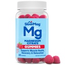 SlowMag Magnesium Citrate Gummis - Unterstützt Muskel-Gesundheit, Erholung & Entspannung, Natürliche Berry geflammt, 60 Zähler