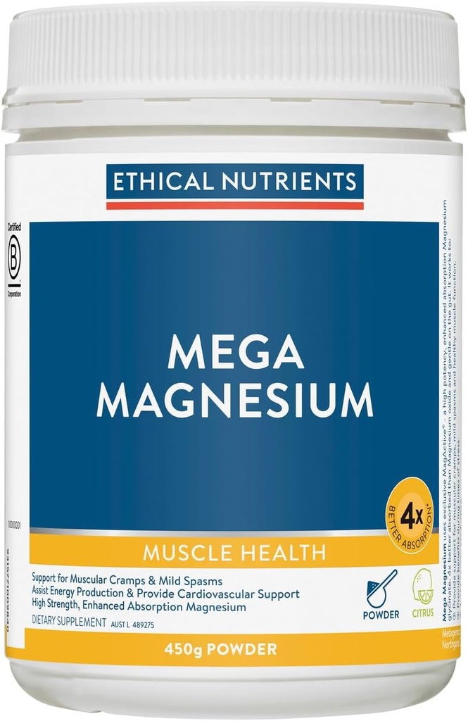 Ethische Nährstoffe Mega Magnesium Pulver Citrus 450g