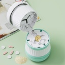 Pille Cutter - Pille Splitter mit Edelstahl Klinge für Schneiden kleine Pillen oder große Pillen in einem Dritten, Pille Cutter 1/3, Geeignet für Schneiden von Vitaminen, Tabletten (1-3 Grün)
