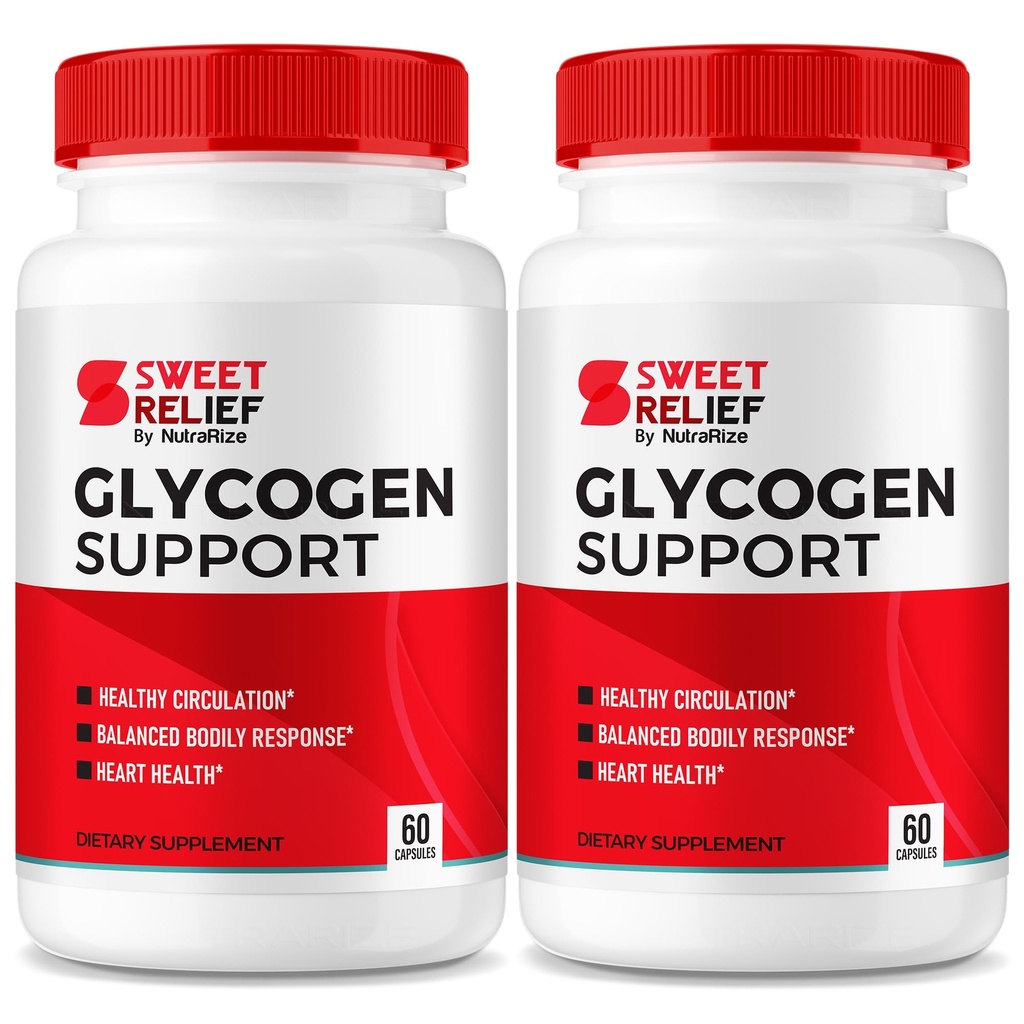 NutraRize (Pack mit 2) Sweet Relief Glycogen Support - Joint Support & Blutgefäßreiniger, Detox Support, Glycogen Kapseln Glyco Optimizer Cleanse Restore (120 Kapseln)