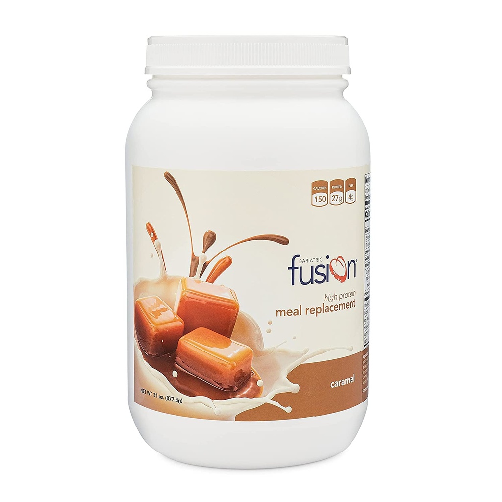 Bariatric Fusion Caramel Meal Ersatz 27g Protein Pulver, 21 Servierwanne für Bariatric Chirurgie Patienten einschließlich Magen Bypass und Sleeve Gastrectomy - keine Gluten, Aspartam oder Zucker