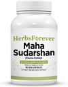Herbsforever Maha Sudarshan Kapseln | Ayurvedische Kräuterformel für Immununterstützung & Gesamt Wellness | 90 Vegetarische Kapseln, 800 mg Jede | Natürliche Kräuterergänzung