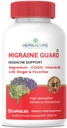 MIGRAINE Guard ® New Migraine Relief Kopfschmerzen Prävention, Klinisch bewährt COQ10, VIT B2, VIT B6, Feverfew, Magnesium GLYCINATE, Ingwer, Außergewöhnliche Antwort während Trials Made in Canada