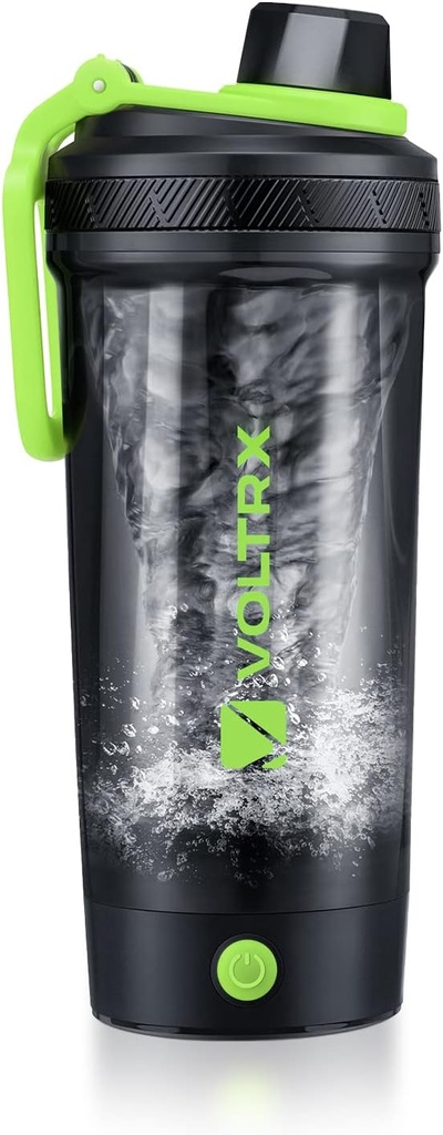 VOLTRX Shaker Bottle, Gallium USB C wiederaufladbare elektrische Protein Mixer, Shaker Cups für Protein- und Meal Ersatz Shakes, BPA Free, Hergestellt mit Tritan, 24oz